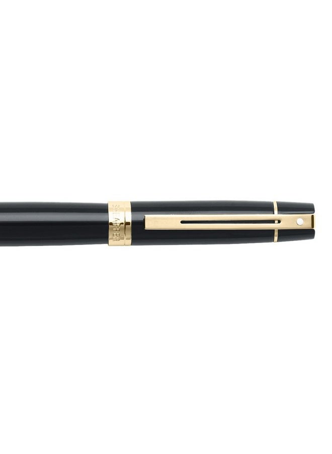 SHEAFFER - Sheaffer Gift 300 9325 Rollerball Pen Glossy Black with Gold Tone Trim | Premium Pen Gift Sets - Image 1