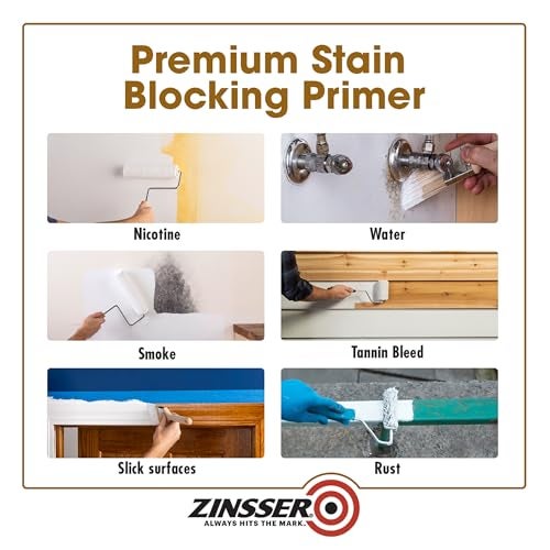 Zinsser qt Zinsser 03504 White Zinsser, Cover-Stain Oil-Based Stain Blocker, 450 VOC - Image 4