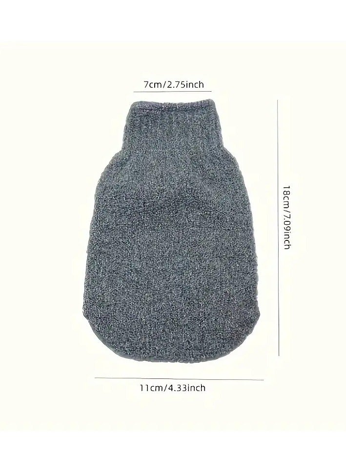 Goolsky قفازات استحمام مقشرة 1 قطعة، قفازات غسل ميت، قفازات استحمام مزدوجة الجوانب، للتدليك وتقشير الجسم، ملحقات استحمام مقشرة للجسم - Image 5