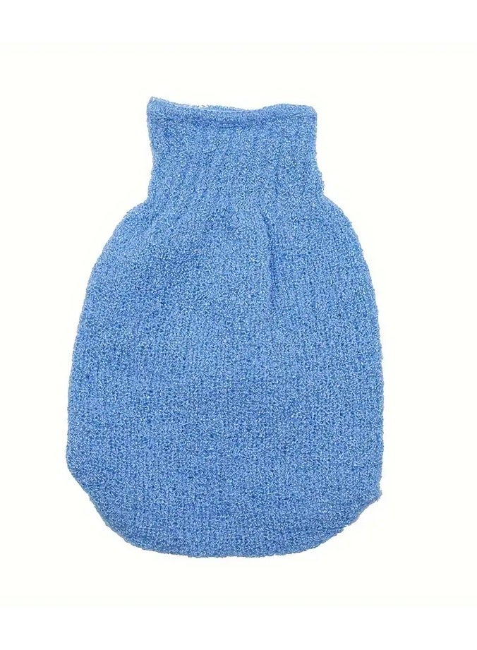 Goolsky قفازات استحمام مقشرة 1 قطعة، قفازات غسل ميت، قفازات استحمام مزدوجة الجوانب، للتدليك وتقشير الجسم، ملحقات استحمام مقشرة للجسم - Image 1