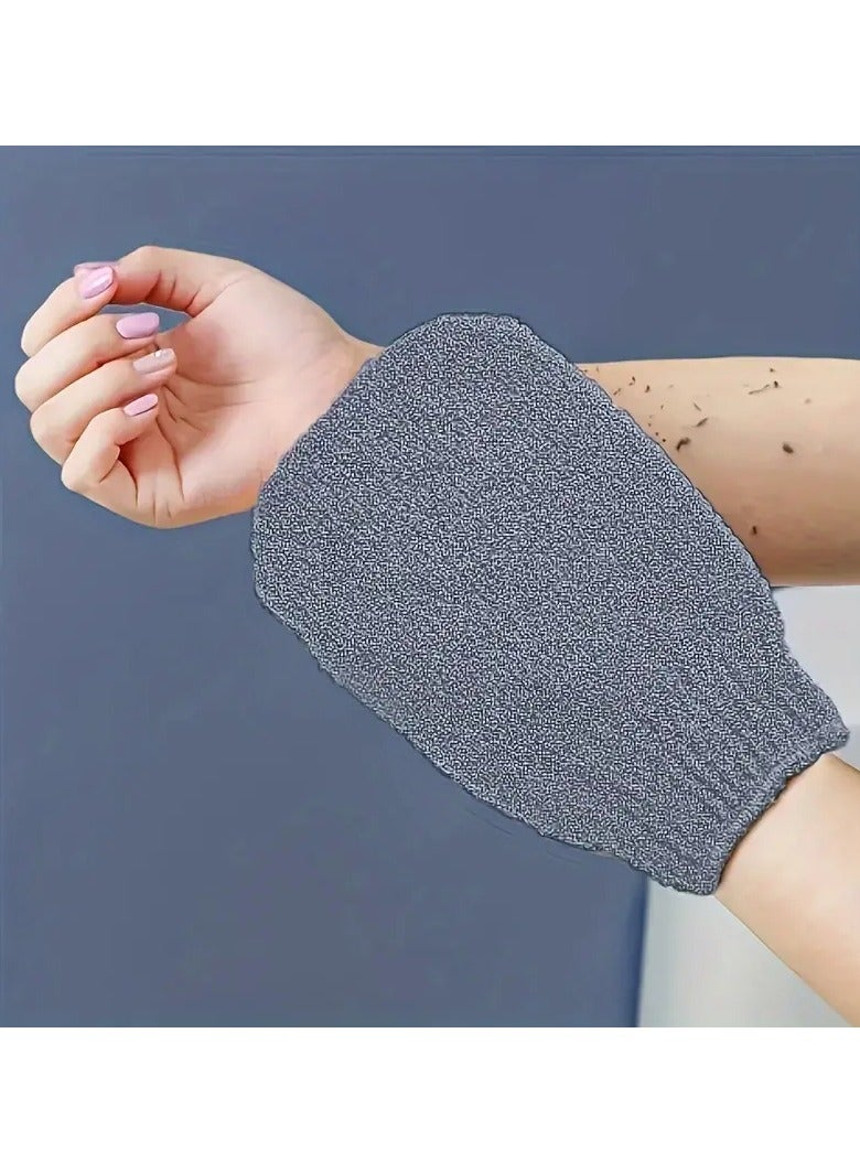 Goolsky قفازات استحمام مقشرة 1 قطعة، قفازات غسل ميت، قفازات استحمام مزدوجة الجوانب، للتدليك وتقشير الجسم، ملحقات استحمام مقشرة للجسم - Image 2