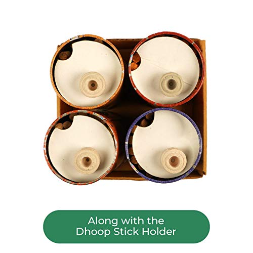 Anant Aromatic Feriha, Kasturi, Sandal, Fantasy Incense Dhoop Sticks Combo with Holder - Pack of 4 (35 Sticks Each) - Image 5