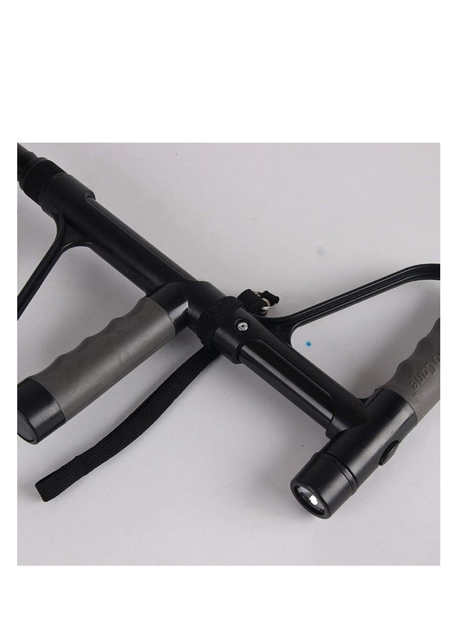 Walking stick crutch with stand and foldable flashlight - Image 5