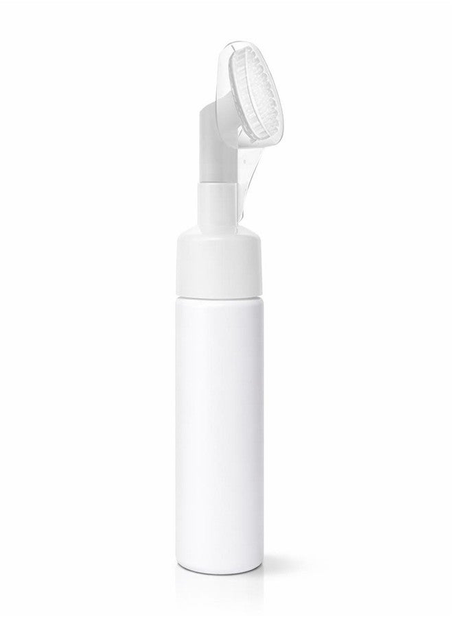 Pharcos Empty Facial Cleanser Foaming Face Wash Bottle|Built in Face Brush Bottle|Liquid Foaming Soap Shampoo,Bubble Foaming Liquid Soap|Facial Massage|Refillable,Leak Proof,Bpa Free 150 Ml (White) - Image 1