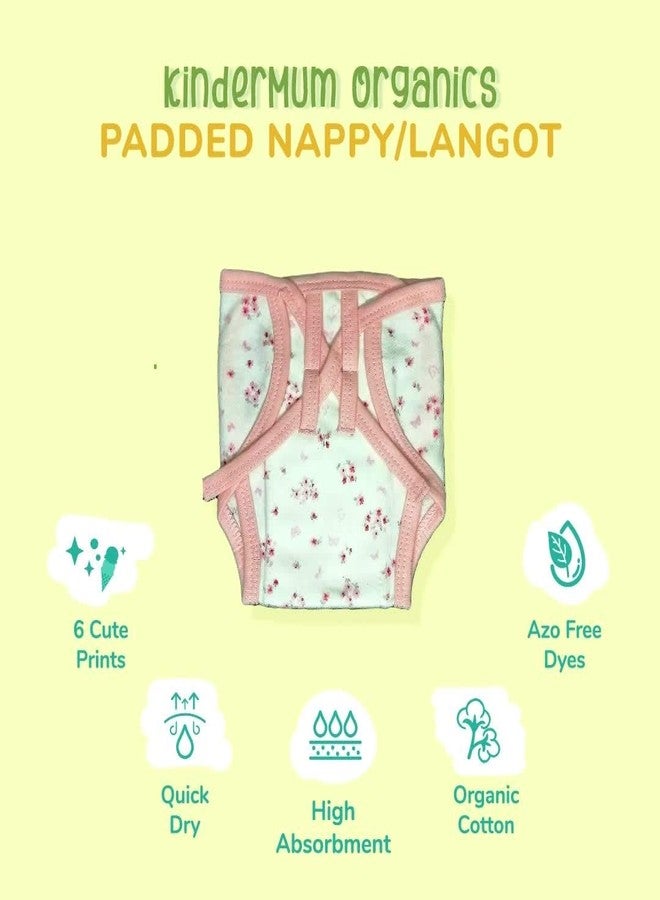 Kindermum Padded Nappies Langot Polka Combo Small 0-3 months Pack of 2 - Image 3