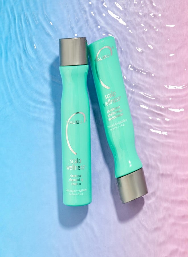 Malibu C Scalp Wellness Shampoo and Conditioner Set (9 oz) - Nourishing and Restorative Scalp Care for All Hair Types - Gentle Enough for Daily Use - Formulated with Plant Proteins and Vitamin C - Image 2