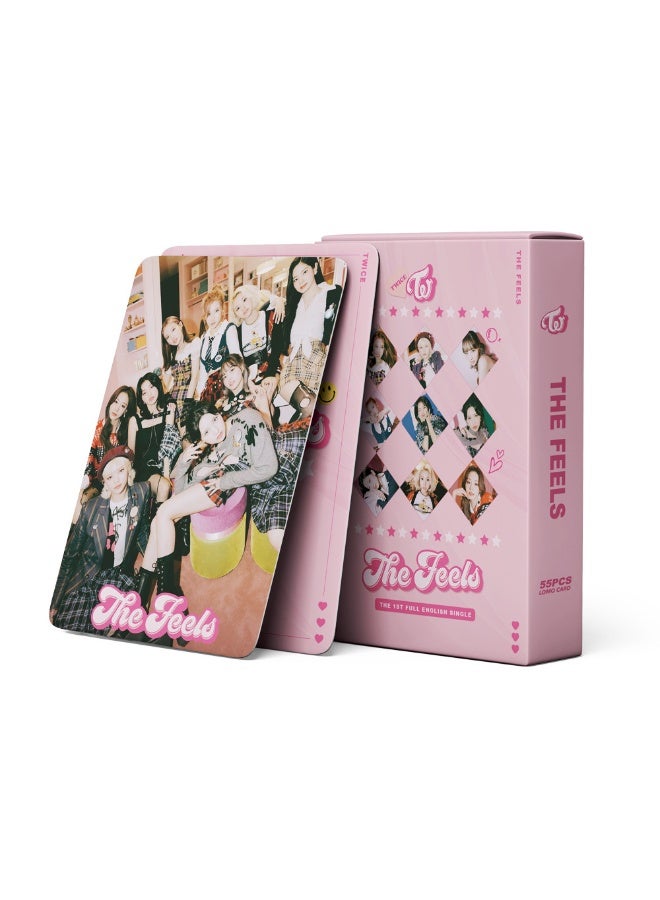 NIBEMINENT 55 Pcs Kpop TWICE Faste Of Love Lomo Cards Card For Fans Collection Gifts - Image 1