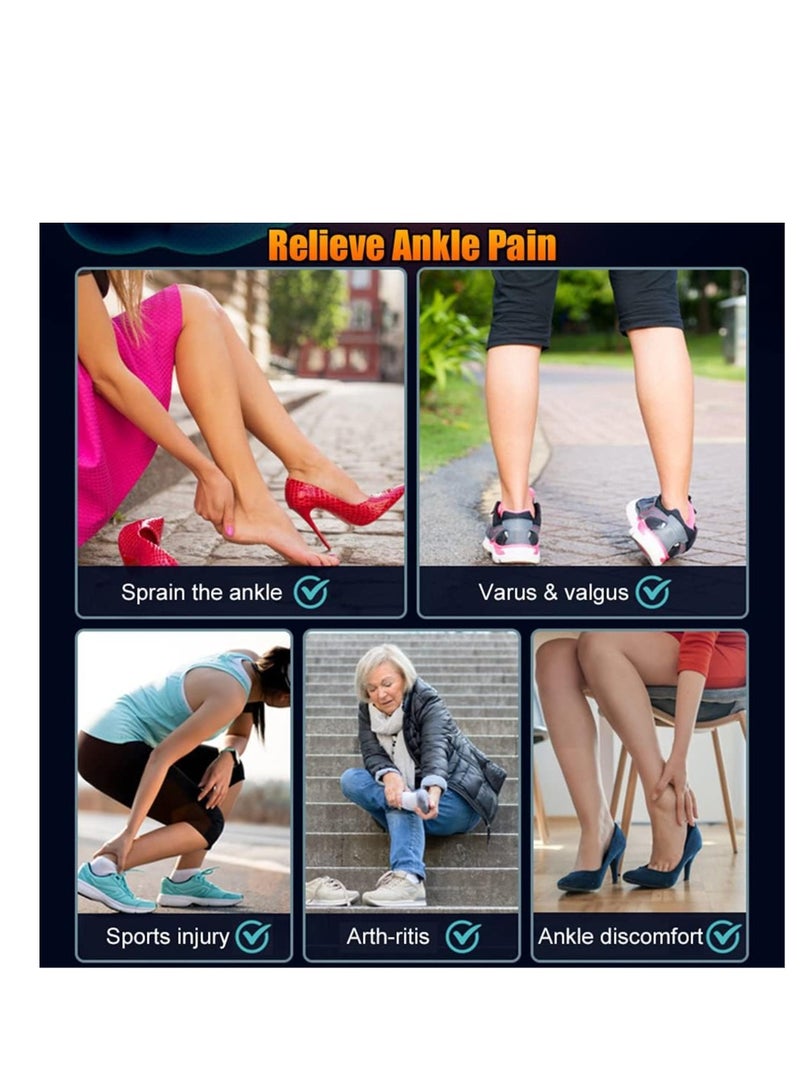 KASTWAVE Electric Heated Ankle Wrap, Therapy Heat USB Ankle Warmer Foot Wrap with 3 Temperature Settings for Ankle Sprain, Achilles Tendonitis, Pain Relief, One Size for Left  Right Foot - Image 3