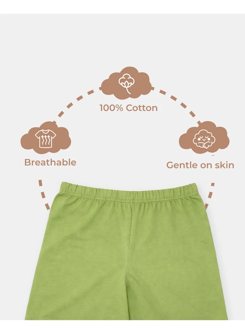 Luay  LUAY Boys Cotton T-Shirt & Shorts Combo Pack of 3 | Half Sleeve Summer Clothing Set for Kids | Soft Breathable Cotton Co-Ord Set for Men | Best Price UAE
