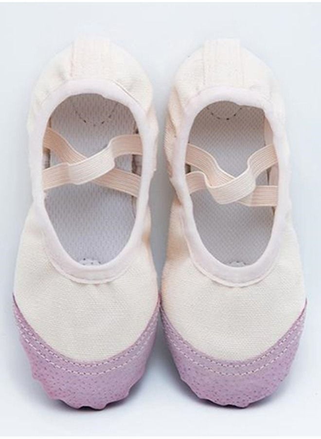 Generic Soft Bottom Dance Shoes Ballet Yoga Shoes Children Dancing Shoes Beige Color  - Image 2
