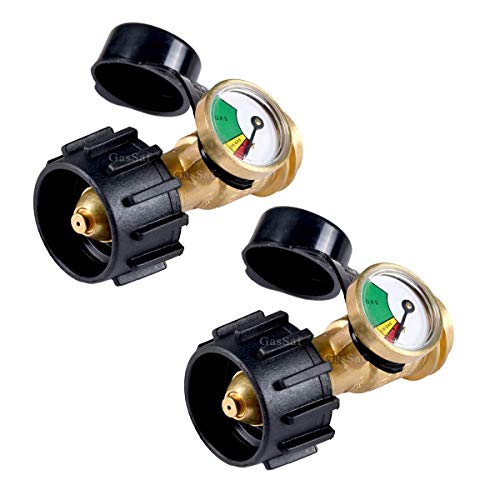 GasSaf Propane Tank Gauge Propane Level Indicator 5lb-40lb Propane Tanks Gas Pressure Meter for RV Camper, BBQ Gas Grill, Fire Pit and More - Image 1