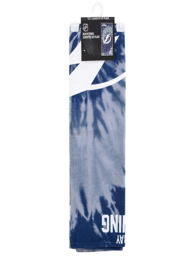 Northwest NHL Tampa Bay Lightning Psychedelic Beach Towel, Cotton Polyester Blend Lightweight Bath, Pool, Swim, Travel Fan Gear, 30 x 60 Inch - Image 2