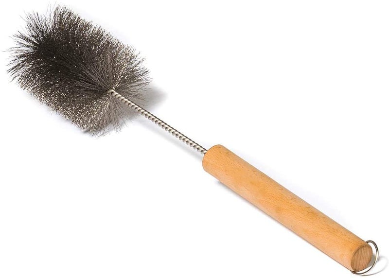 Soramoon Wood Burning Stove Brush Tent Wood Burning Stove Pipe Stainless Steel Brush Diameter Wire Brush for Cleaning Chimney Pipes 25Inch