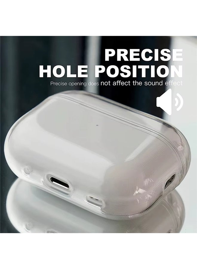 O Ozone Case for Airpods 3 Case Cover, Soft TPU Anti-drop Anti-scratch Protective Cover Wireless Charging Case with Lanyard Strap  - Clear - Image 2