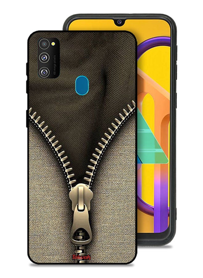 Tolwak Samsung Galaxy M30s Protective Case Cover Zip Pattern - Image 1