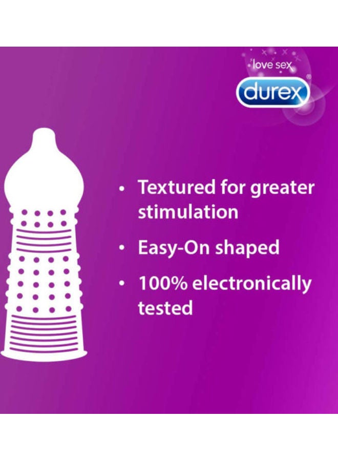 Durex Extra Ribbed Condoms (3 Count) - Image 2