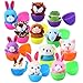 ThinkMax 12 pcs Easter Eggs Filled with Mini Plush Animals Toy for Easter Basket StuffersFillers Eggs Hunt Party Favor - Image 2