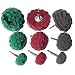 Hiqalty 9PCS Scouring Pads Abrasive Buffing Polishing Wheel Drill Attachment Set Non Woven Wheel Polishing Kit for DrillPower Scrubber Drill Polishing KitGreen red Gray 14 Shank - Image 2