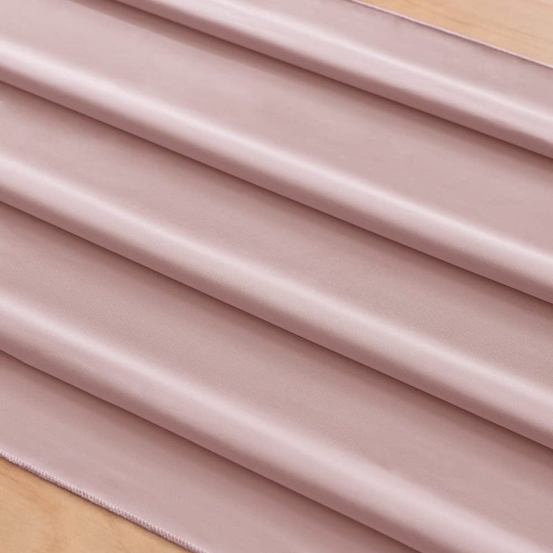 Socomi 10ft Dusty Rose Chiffon Table Runner 29x120 Inches Wedding Runner Sheer Thanksgiving Christmas Bridal Shower Decorations - Image 2