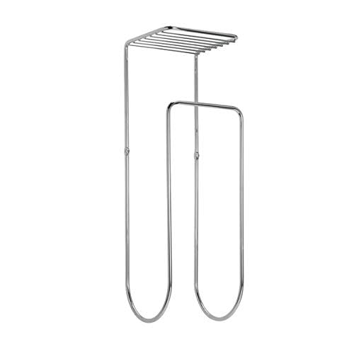 Indian Decor 31750 Wall Mounted Towel Rack Stainless Steel Chrome Finish - Image 1
