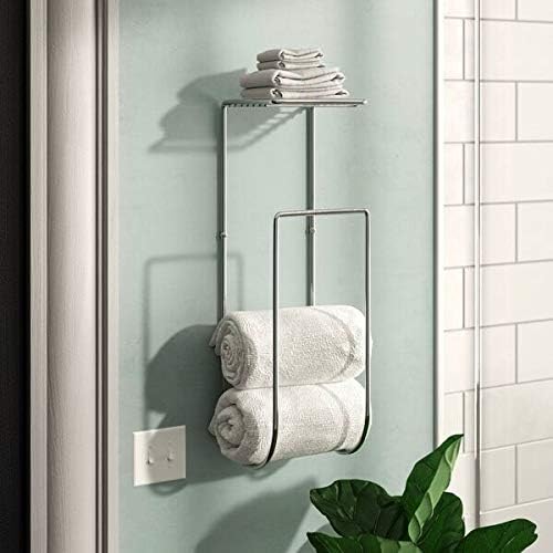 Indian Decor 31750 Wall Mounted Towel Rack Stainless Steel Chrome Finish - Image 3