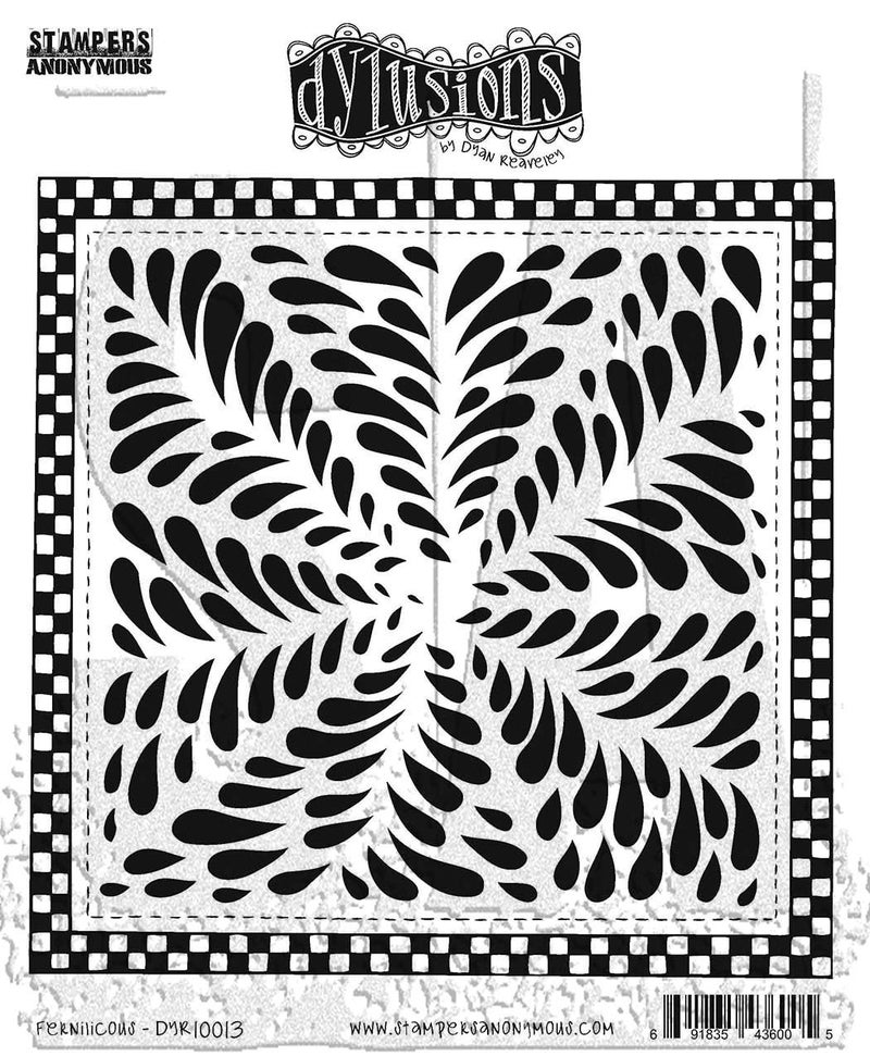 Dyan Reaveleys Dylusions Cling Stamp Collections 85X7 Fernilicious