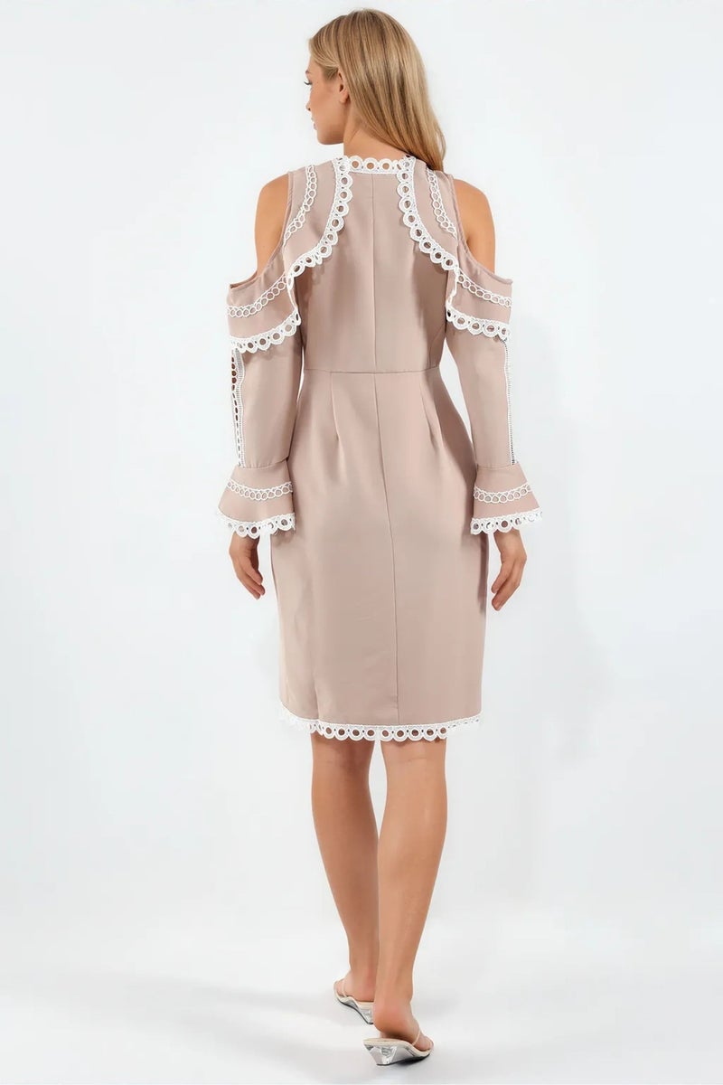 Jennyfer Belted Wrap Midi Dress - Image 3