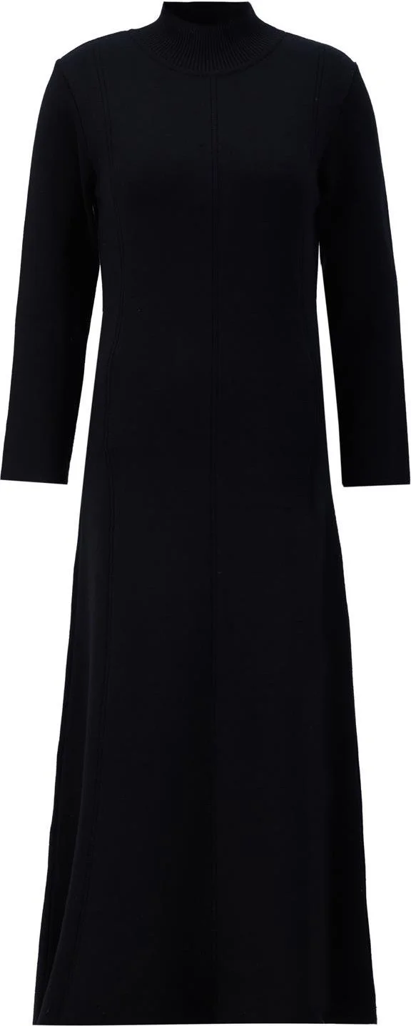 ARMINE فستان محبوك بأكمام طويلة 24KD4217 أسود