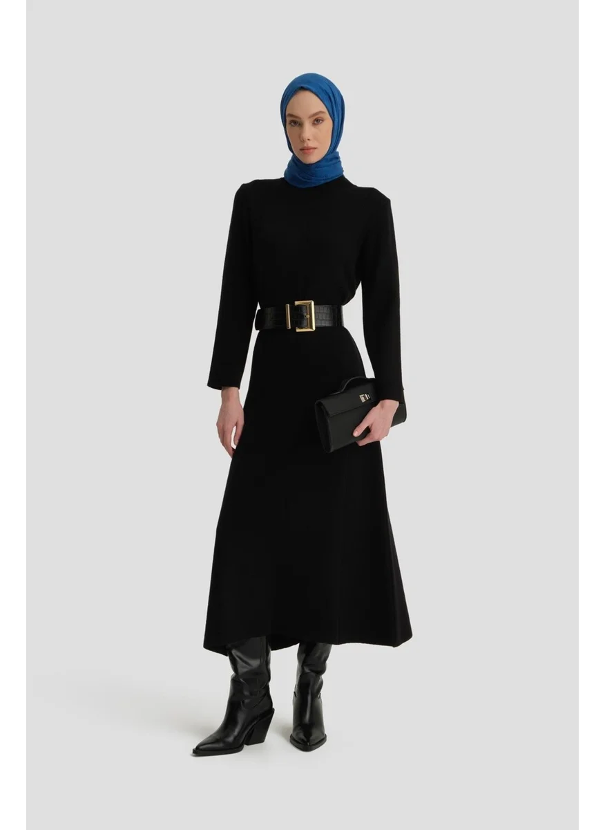 ARMINE Long Sleeve Knitted Dress 24KD4217 Black