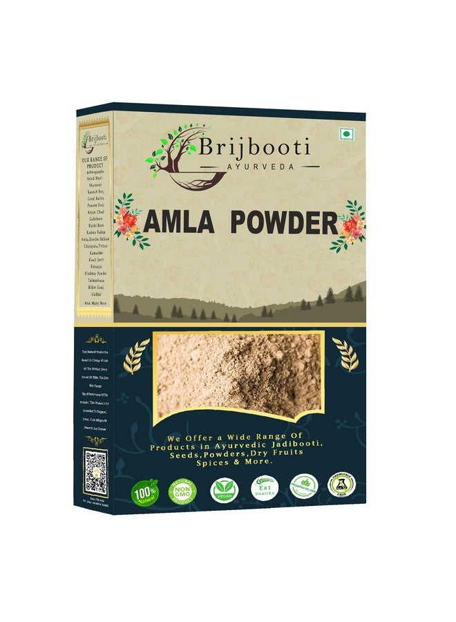 BrijBooti Amla Powder For Hair Mask & Packs (250 Gr) Indian Gooseberry For Hair Skin Eating And Drinking Pure And Natural - Image 1