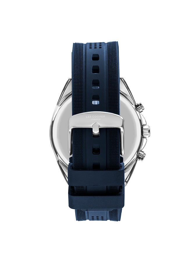 Lee Cooper Men's Chronograph Tonneau Shape Silicone Wrist Watch LC07527.399 - 44 mm  - Image 3