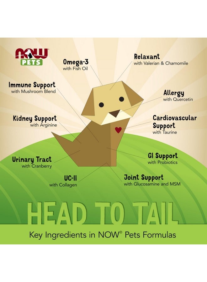 NOW Pet Health, Pet Relaxant Supplement, Formulated for Cats & Dogs, NASC Certified, 90 Chewable Tablets