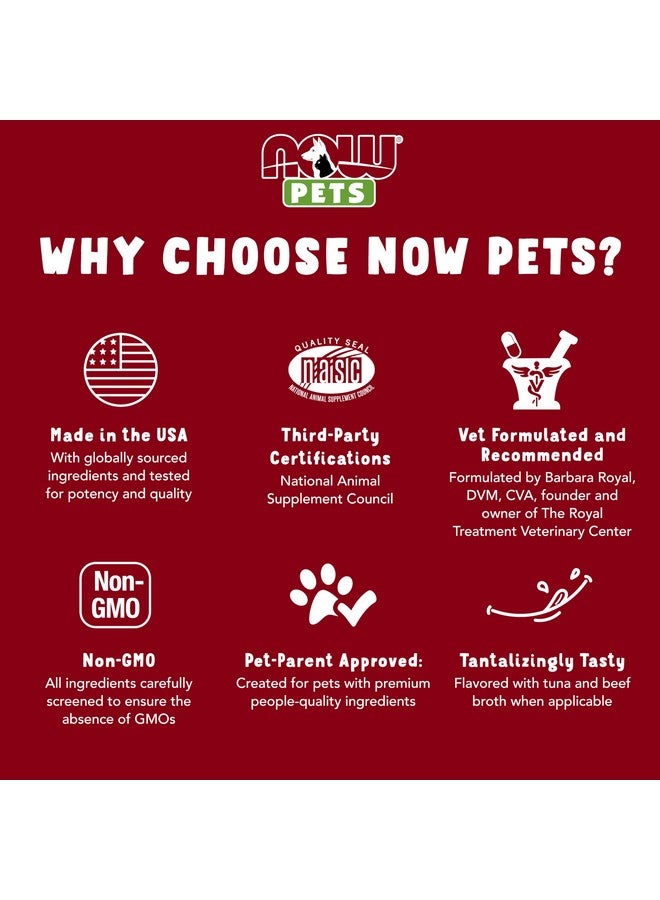 NOW Pet Health, Pet Relaxant Supplement, Formulated for Cats & Dogs, NASC Certified, 90 Chewable Tablets