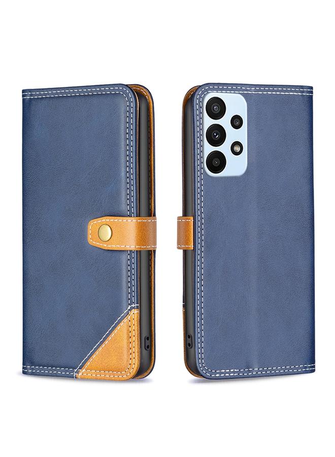 S-TOP Case For Samsung Galaxy A23 5G Color Matching Double Sewing Thread Leather Phone Case - Image 2