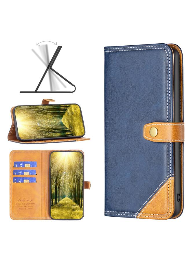 S-TOP Case For Samsung Galaxy A23 5G Color Matching Double Sewing Thread Leather Phone Case - Image 1