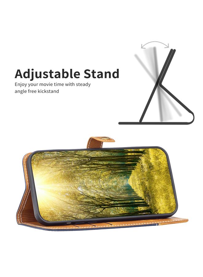 S-TOP Case For Samsung Galaxy A23 5G Color Matching Double Sewing Thread Leather Phone Case - Image 4