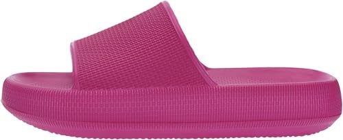 BRONAX Pillow Slippers for Women and Men | House Slides Shower Sandals | Cushioned Thick Sole 40-41 Rose Red - Image 2