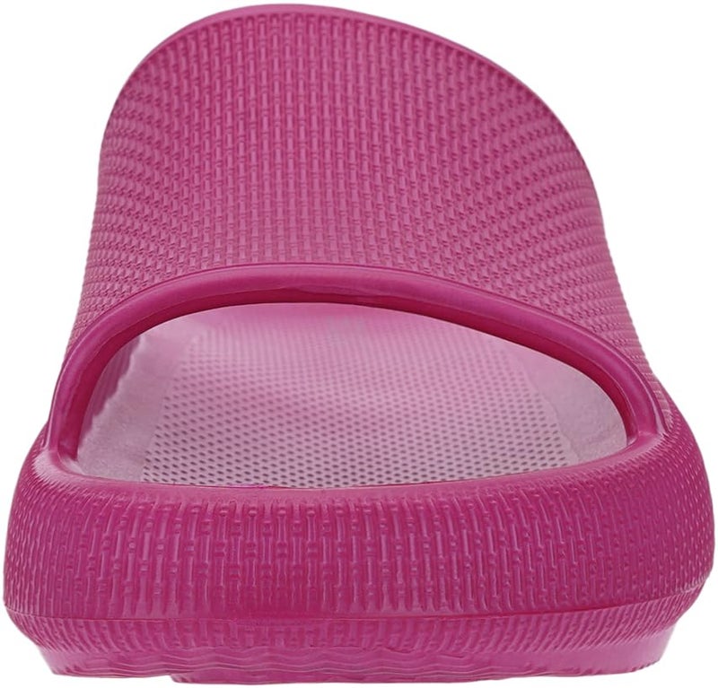 BRONAX Pillow Slippers for Women and Men | House Slides Shower Sandals | Cushioned Thick Sole 40-41 Rose Red - Image 3