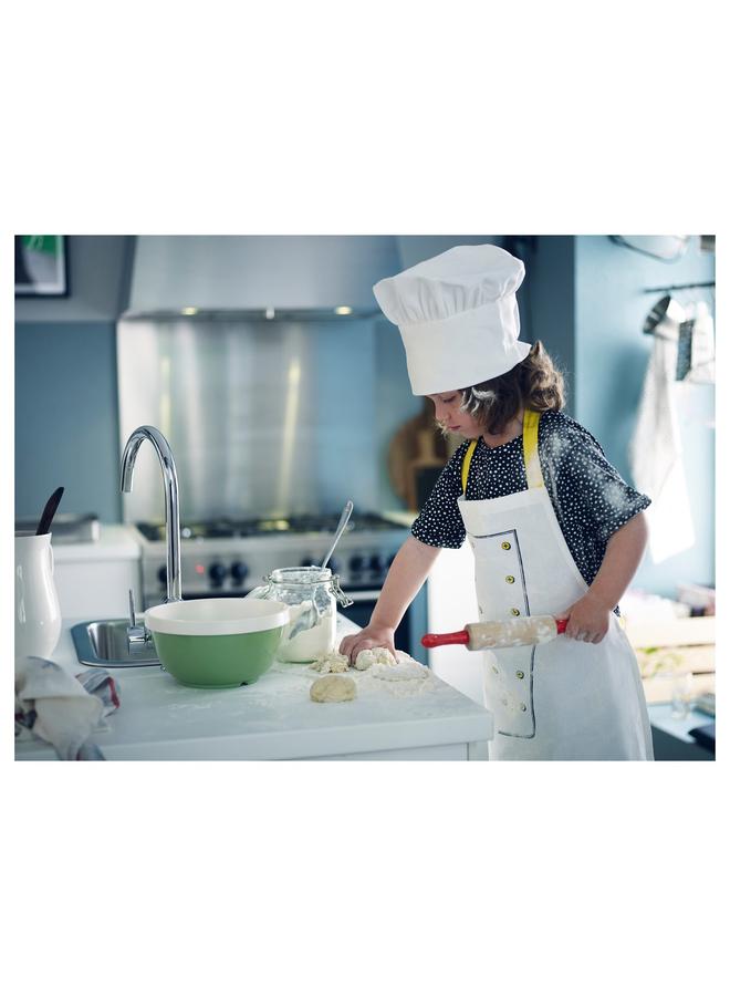 erorex Children’s apron with chef’s hat, white/yellow - Image 4