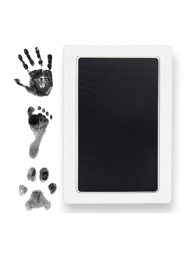 BABIES BLOOM Large Clean Touch Ink Pad For Baby Handprints And Footprints, Inkless Infant Hand & Foot Stamp, Safe For Babies, Does Not Touch Skin - Perfect Family Memory Or Gift (Black) - Image 1