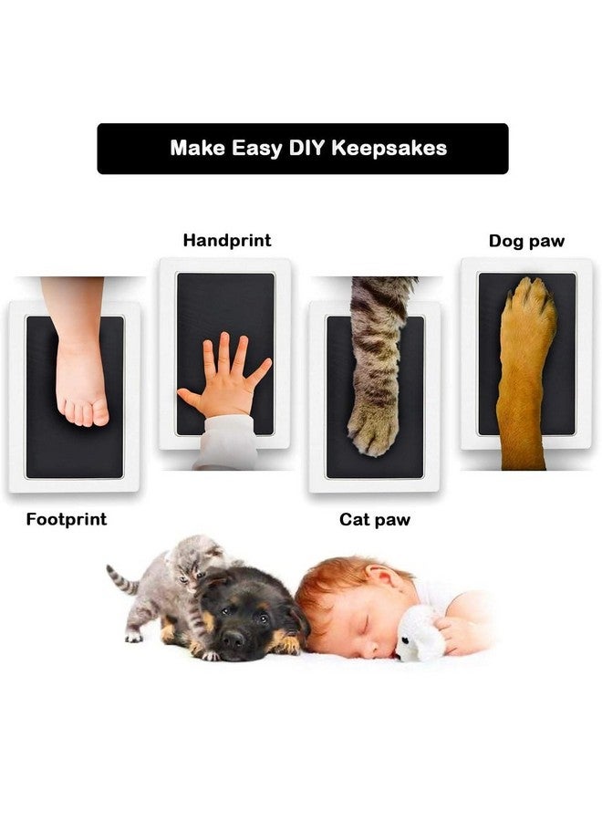 BABIES BLOOM Large Clean Touch Ink Pad For Baby Handprints And Footprints, Inkless Infant Hand & Foot Stamp, Safe For Babies, Does Not Touch Skin - Perfect Family Memory Or Gift (Black) - Image 4