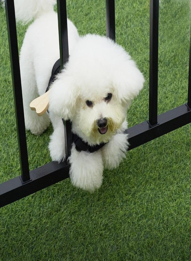 MFC® Harness + Wooden Bone (Fixed) for Small Dogs or Puppies | Prevents your Pet from Escaping through The openings in The Fence | Fence Blockers for Dogs| Puppy Bumpers.(Small), Black - Image 2