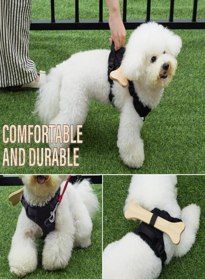 MFC® Harness + Wooden Bone (Fixed) for Small Dogs or Puppies | Prevents your Pet from Escaping through The openings in The Fence | Fence Blockers for Dogs| Puppy Bumpers.(Small), Black - Image 4