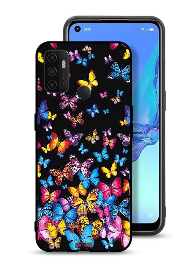 Tolwak Oppo A53s Protective Case Cover Colorful Butterflies - Image 1