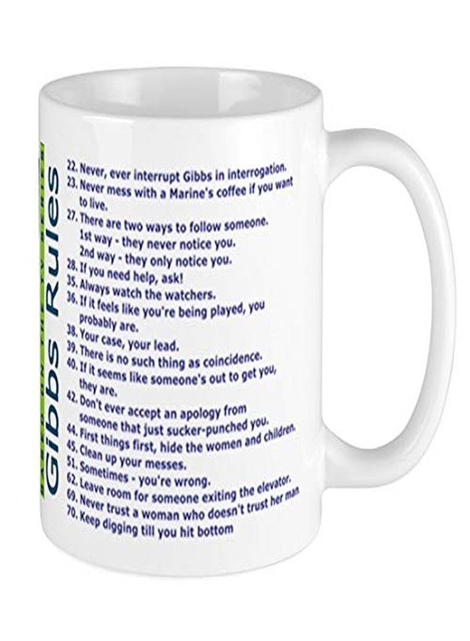 BSM Official Gibbs Rules 11oz Coffee Mug Cup Tea NCIS Mugs New Version ) Gift For All Occasions - Christmas, Birthday, Father's Day, Mother's Day, Anniversary, Valentine's Day Gift Exchange - Image 2