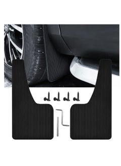 Excefore Car Mud Flaps Fender Splash Guards(2 Pack), PVC Mudguard Fender Flares with Hardware Front and Rear, Universal Sports Mud Flaps  - Image 1