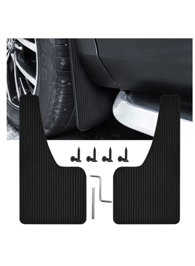 Excefore Car Mud Flaps Fender Splash Guards(2 Pack), PVC Mudguard Fender Flares with Hardware Front and Rear, Universal Sports Mud Flaps  - Image 1