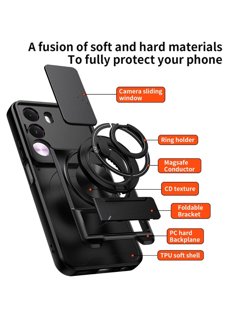 Case For Realme C100i / C100x , 2 in 1 Heavy Duty Stand Case - Image 5