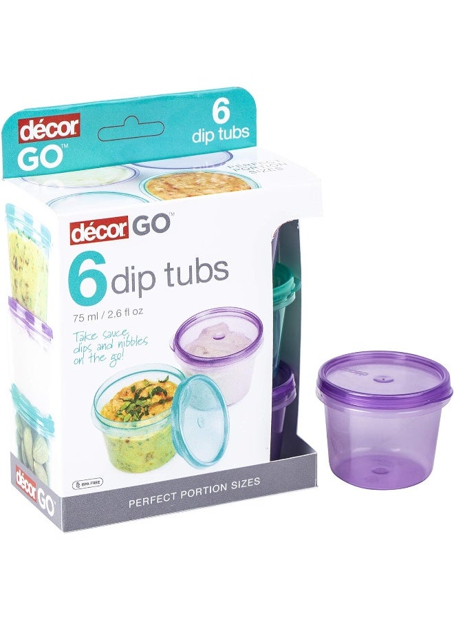 Decor Décor Go Dip Tubs 75ml 6 pack - Image 1
