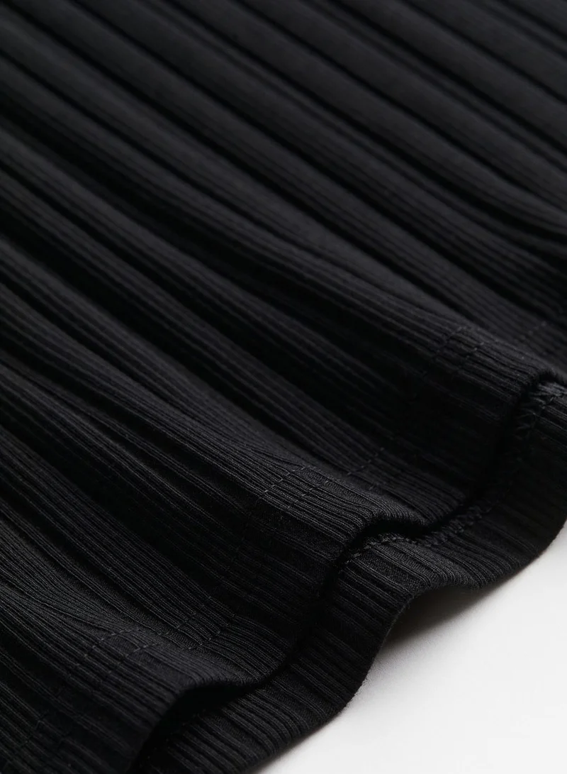 H&M Ribbed High Waist Skirt